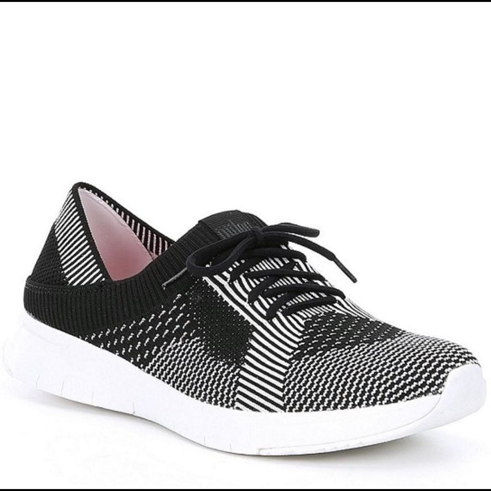 Fitflop Marbleknit Black/White Sneakers NIB